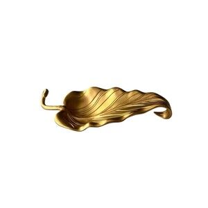 L’objet Gold Leaf Sculptural Bowl, Luxury Home Decor, Organic Shape